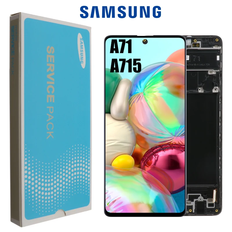 Оригинальный AMOLED экран 6 7 дюйма для Samsung Galaxy A71 ЖК сенсорный дигитайзер сенсорное