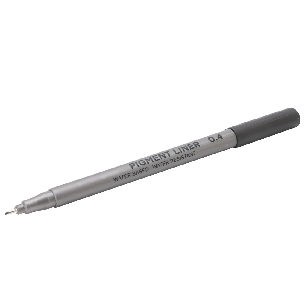 

1X Black Fine Line Pen Waterproof Writing Marker Sketching Art Pens 0.4mm 203B