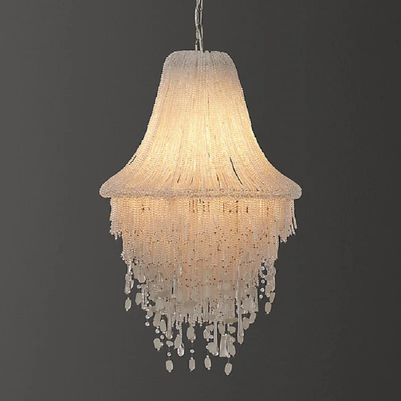 

American Retro Crystal Chandelier Bedroom Living Room Personalized Creative Jellyfish Chandelier Club Hotel Hall Lighting