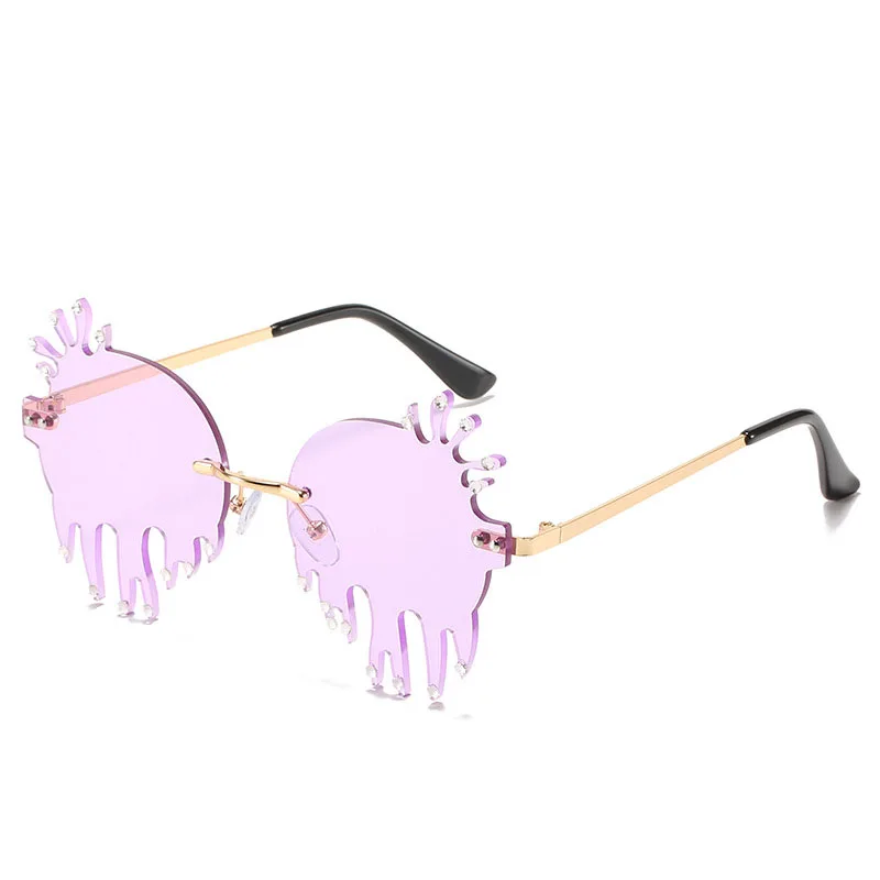 

Rimless Sunglasses Women Fashion Shiny Sun Glasses 2021 Shades For Men Vintage Retro Sun Glasses Oculos De Sol Goggles