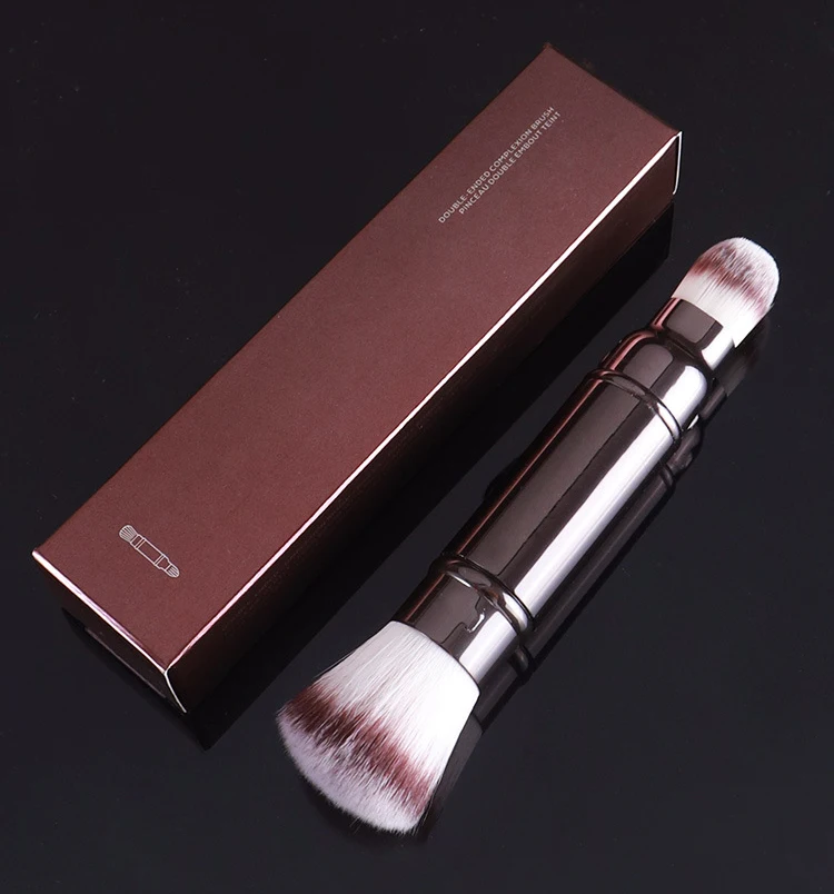 

Wholesale Retractable Double-Ended Complexion Makeup Brush - Portable Powder Blush Foundation Concealer Cosmetics Brush Tools