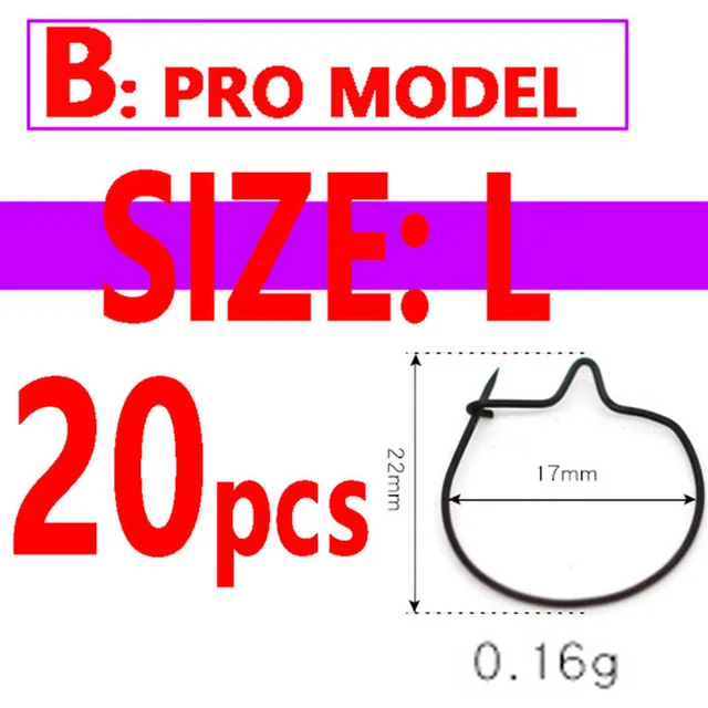 Type B L 20pcs Wifreo 20 шт Maggot клип Maggot волосы установки Klips терминал Карп Рыбалка зажим для приманки снасти все размеры s m l - Цвет: Type B L 20pcs