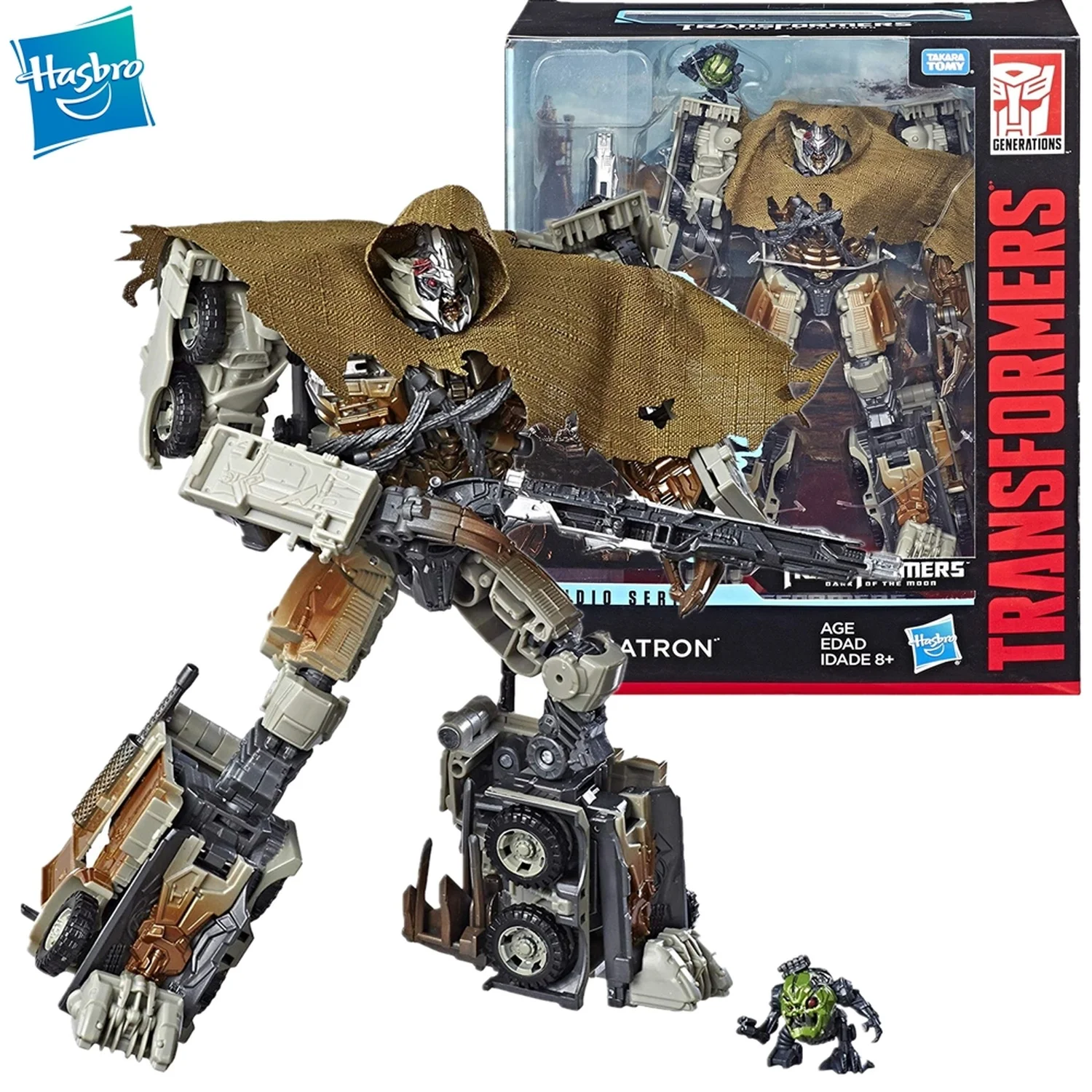 

Hasbro Transformers Toys Dark of the Moon Movie 10th Leader Class Studio Series 34 Megatron with Igor Action Figure Model