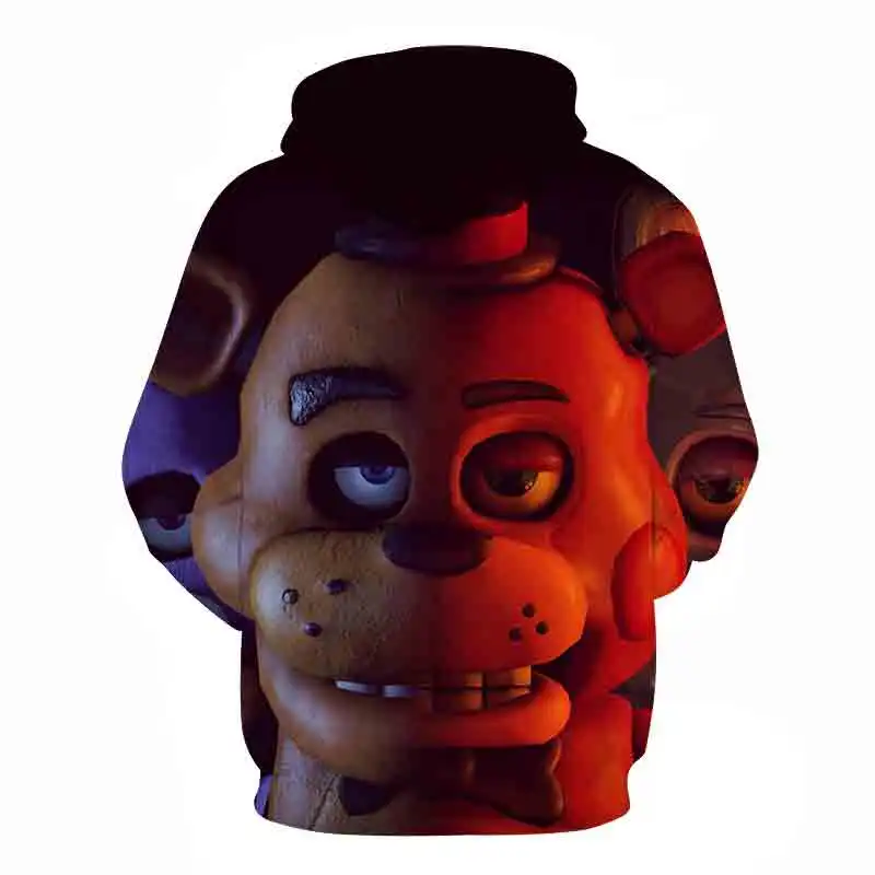 

Five Nights at Freddy Christmas 3D Hoodie Adult Sweatshirt Men Women Fun Hoodie Autumn Long Sleeve Warm Hoodie Hip Hop Santa Hoo