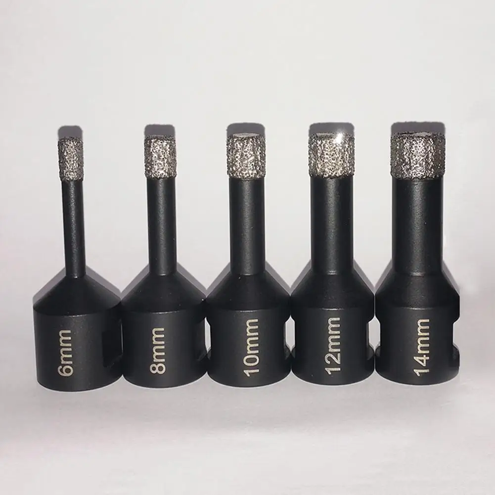 

Diamond drilling 6/8/10/12MM Professional Quality Dry Vacuum Brazed Drill Core Bits Diamond Marble Hole Opener M14 Thread