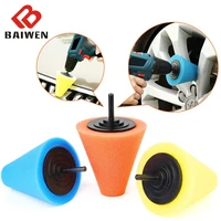 polishing waxing buffing pad kit polishing cone suitable car wheel care aluminum stainless steel metal cleaning rotating tools