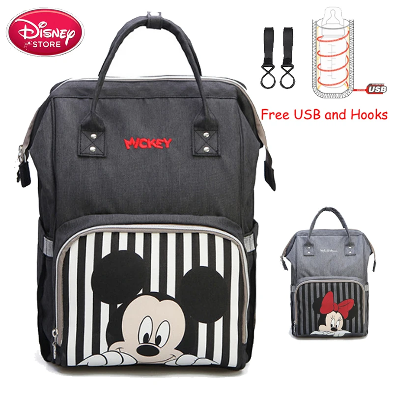 Сумка для мамы Disney рюкзак подгузников с Микки Маусом дорожная сумка мам детских