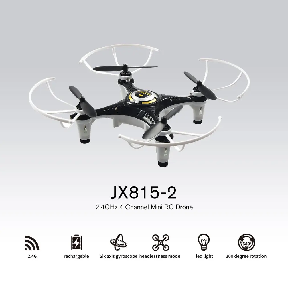 JX815-2 мини дрона с дистанционным управлением 2,4 ГГц 4-канальном пульте дистанционного управления Управление Дрон 360 Rolling Безголовый режим RC самолета со штативом подарок для детей