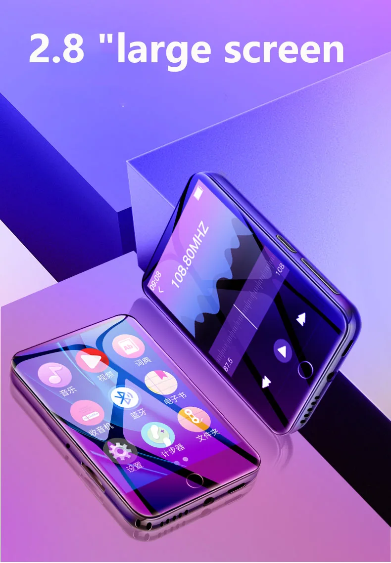 Mp3 плеер RUIZU M7 2 8 дюйма 8/16 ГБ Bluetooth FM радио|MP3-плееры| |