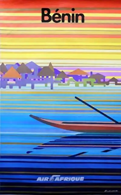 Египет на зиму Африканский пропагандистский винтажный постер для путешествий