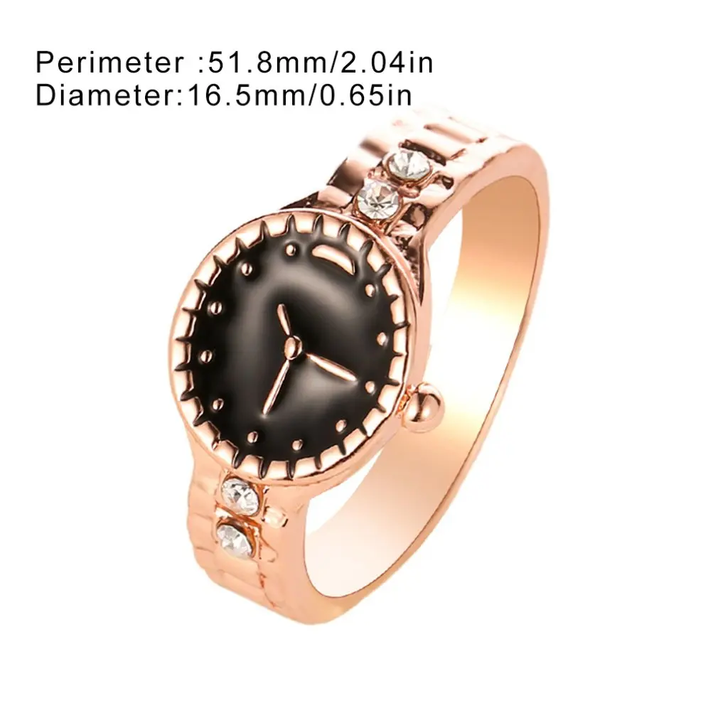 Новое креативное модное кольцо в форме часов из Европы и США индивидуальное для