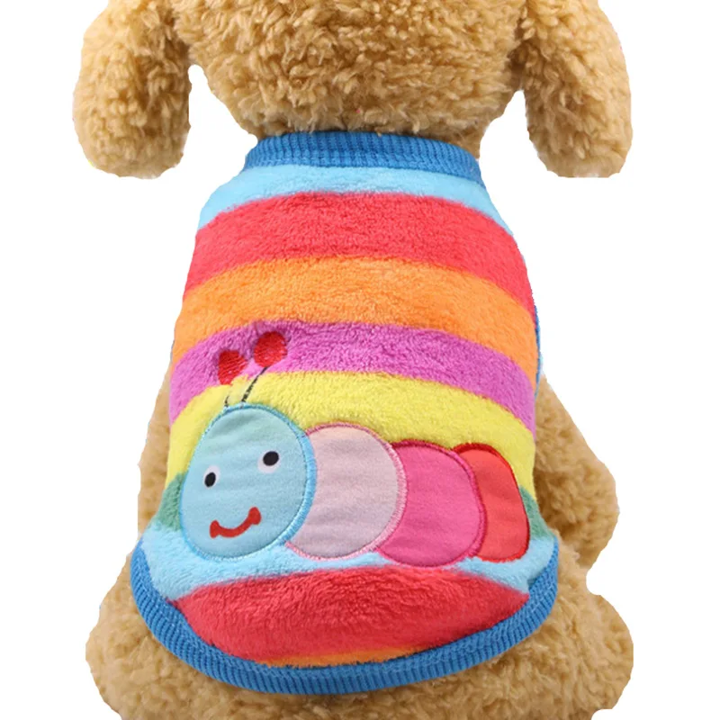 Флисовая одежда для собак маленьких домашних животных костюм чихуахуа зимняя