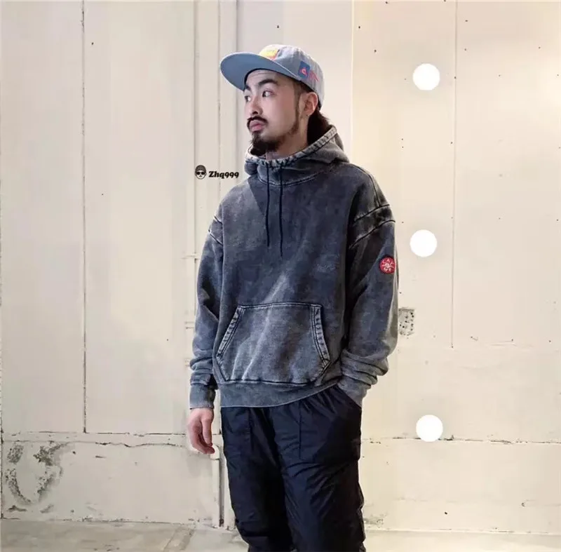 Синяя лента, CAV, EMPT C. E19AW, худи с капюшоном, Ретро стиль, стирается, для пожилых мужчин и женщин, 1:1, высокое качество, CAV, Empt, CAV, EMP, толстовка с капюшоном