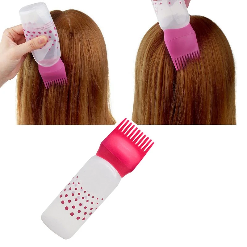 5 шт. разные цвета краска для волос многоразовая бутылка аппликатор гребень
