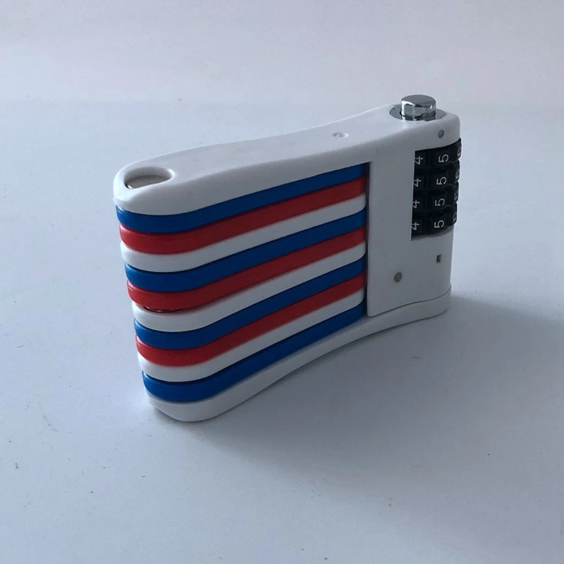 

ULAC for 4 Digital Combination Password Bicycle Lock Folding Bicycle Lock Steel Safety Lock Bicycle Anti-Theft Security Bicycle