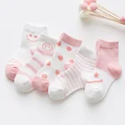 5 парлот, новые детские мягкие хлопковые носки милые сетчатые Носки с рисунком для мальчиков и девочек на весну-лето, модные детские подарки CN