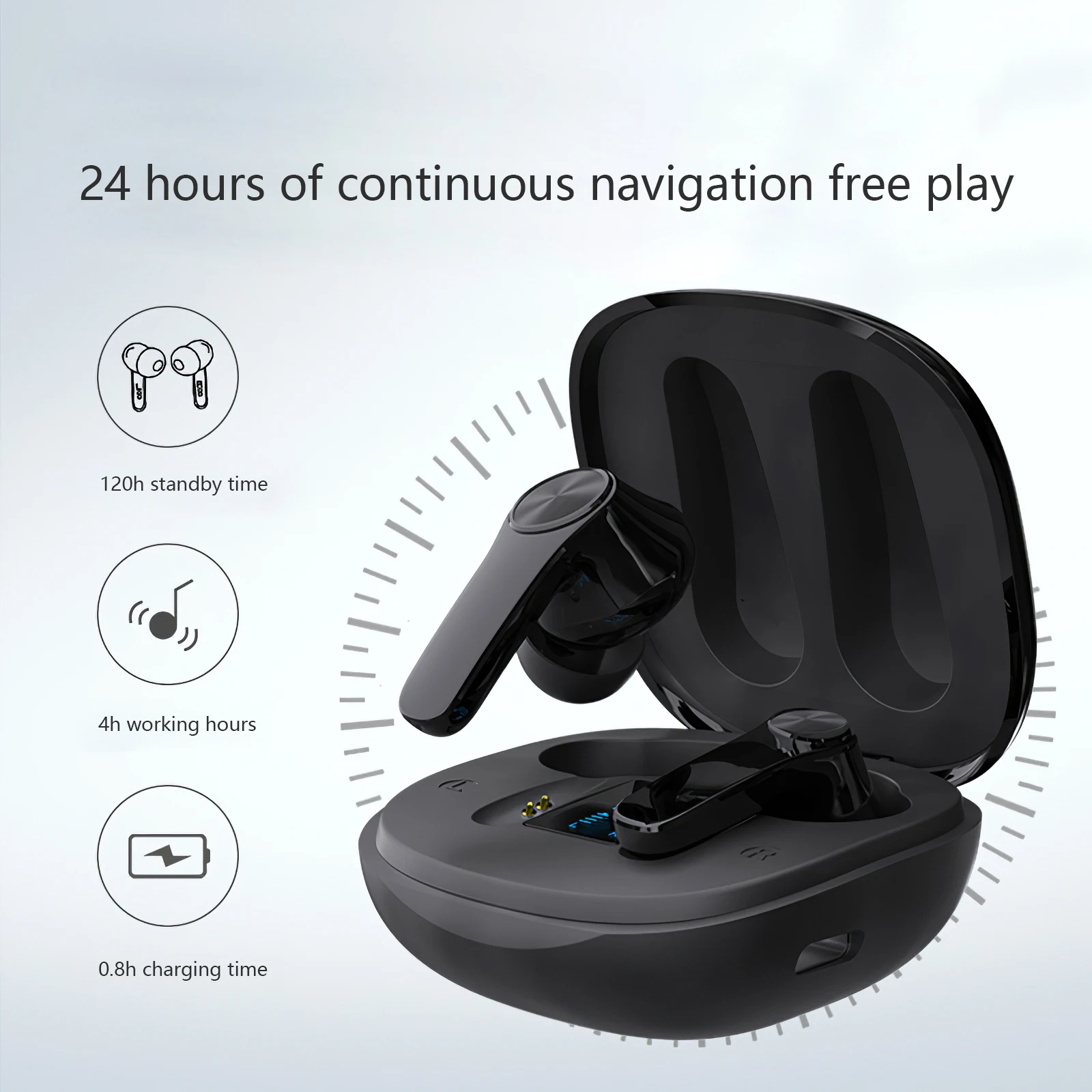 

Беспроводные наушники Bluetooth 5,0, умные наушники с сенсорным управлением, 3D стерео бас, игровая спортивная Гарнитура для спорта, игр на открыто...
