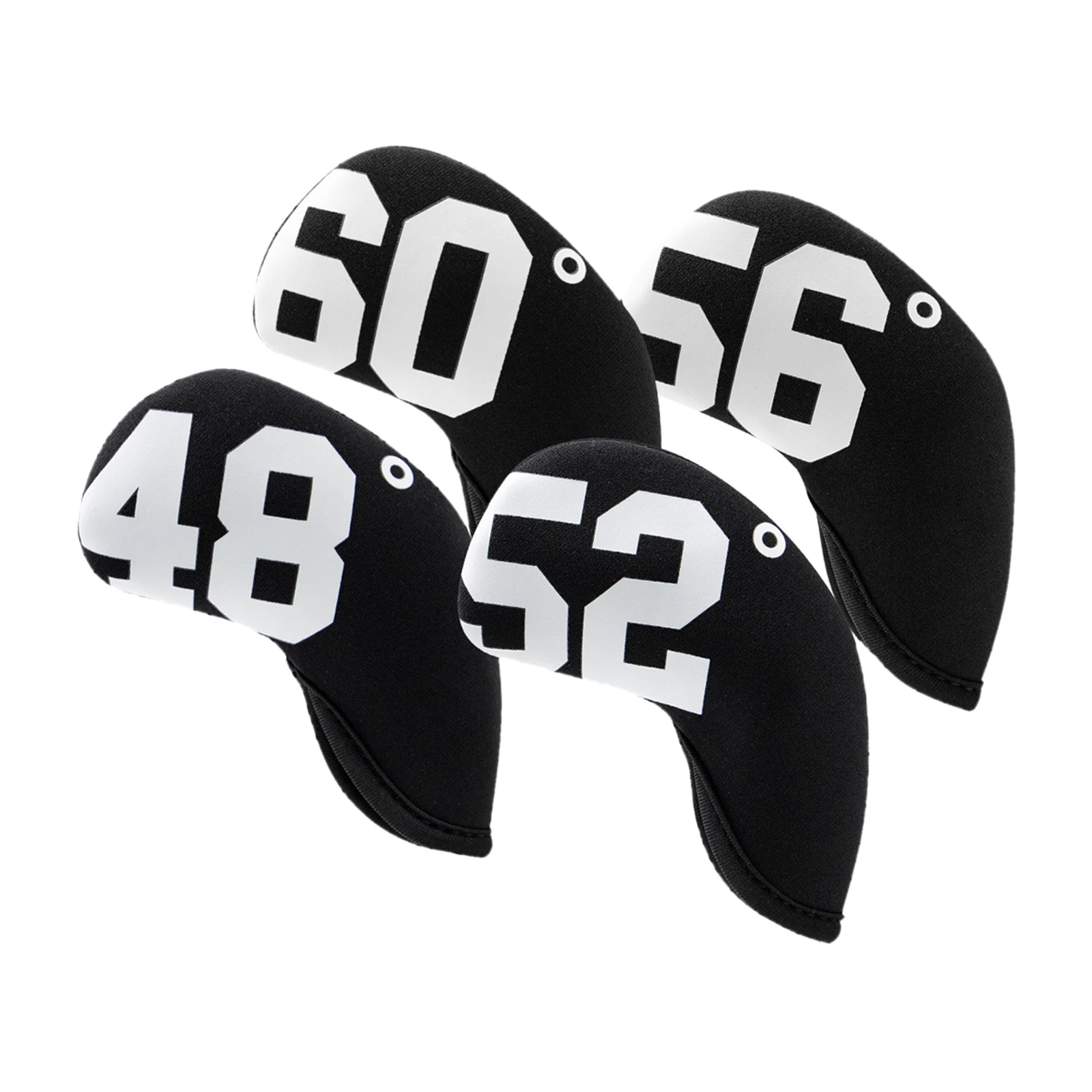 

4pcs Golf Iron Headcover Protector Head Cover with Degree Travel Wrap Guard