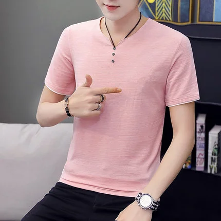 

New summer short-sleeved t-shirt men's trendy men's clothing on the wild 2697