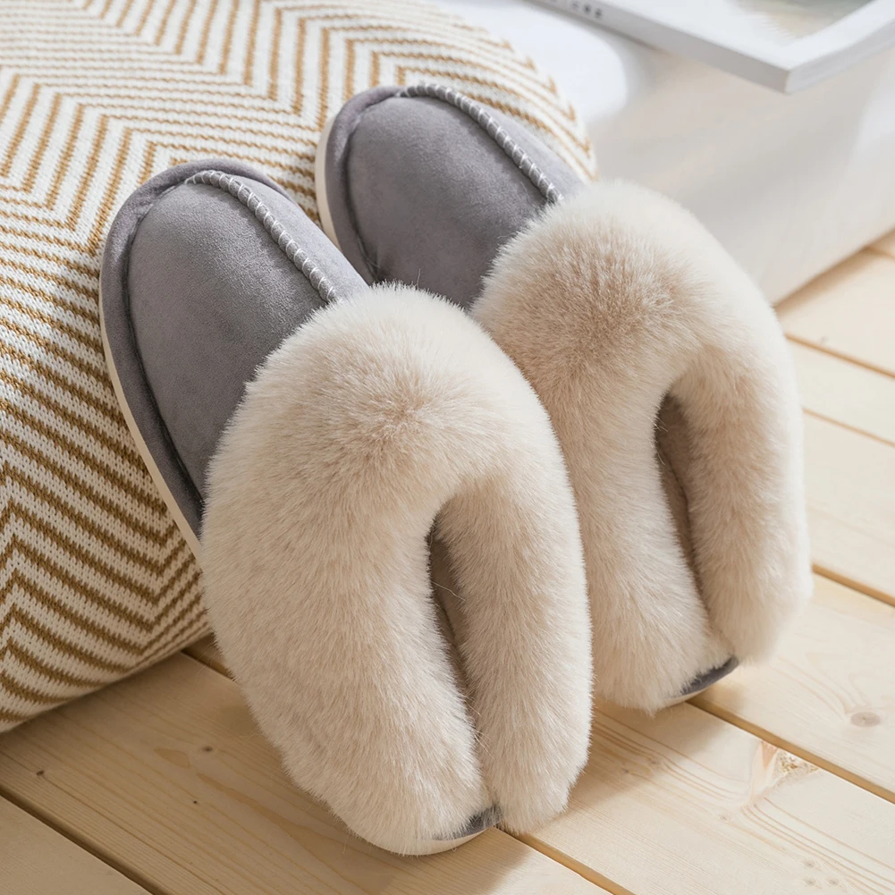

Warm cotton slippers women shoes indoor women winter fur shoes women bedroom slippers indoor shoes plush indoor slippers