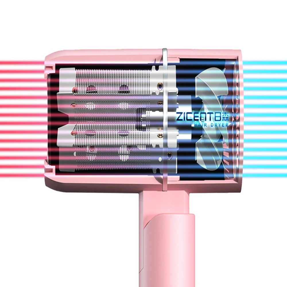 

Professional Hammer Folding Hairdryer Electric Dryer Salon Blowdryer Hot And Cold Wind Hair Drying Tools