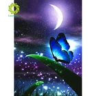 Алмазная вышивка LaoJieYuan, лунная бабочка, вышивка крестиком, DIY алмазная живопись, украшение для дома Алмазная мозаика, стразы