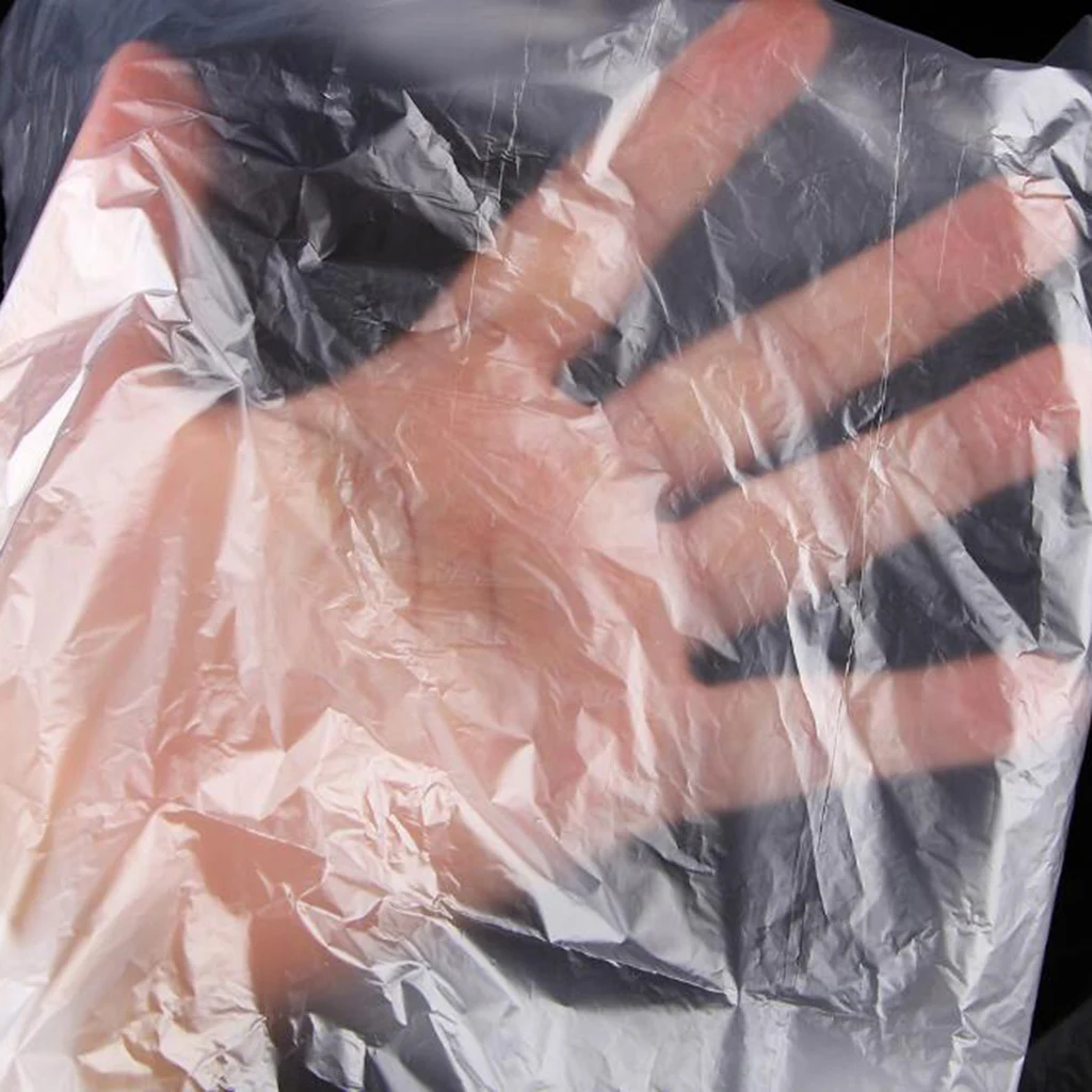 

500X Disposable Hair Cutting Cape Clear Hair Salon Gowns Barber Shop Capes