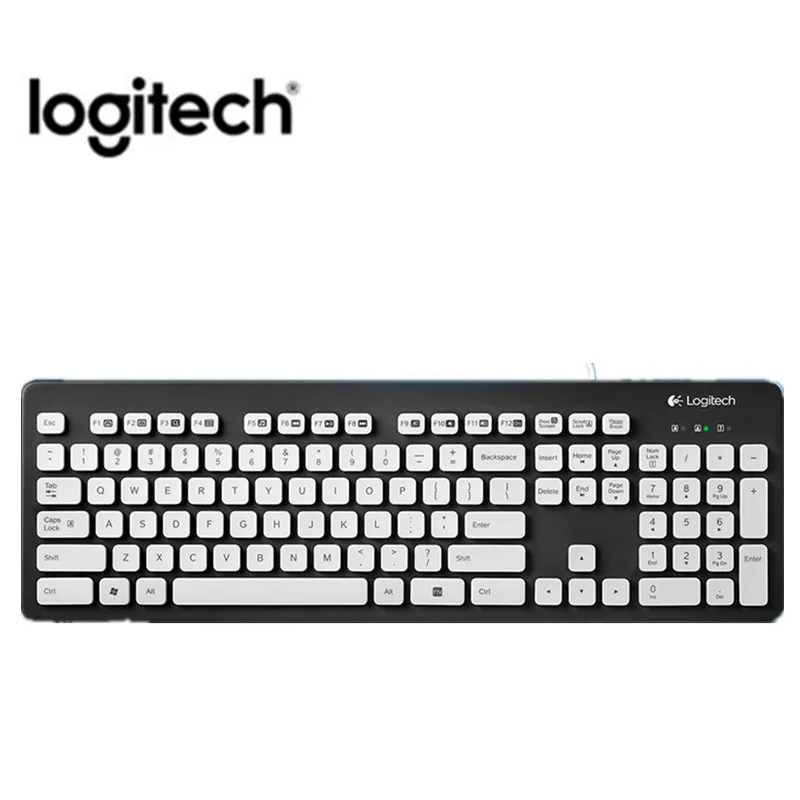 Logitech K310 моющаяся Водонепроницаемая USB Проводная клавиатура и мышь G102 для ПК
