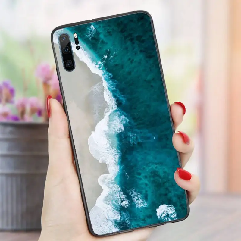 

Blue sea natural lanscape Phone Case For Huawei honor Mate P 10 20 30 40 i 9 8 pro x Lite smart 2019 nova 5t