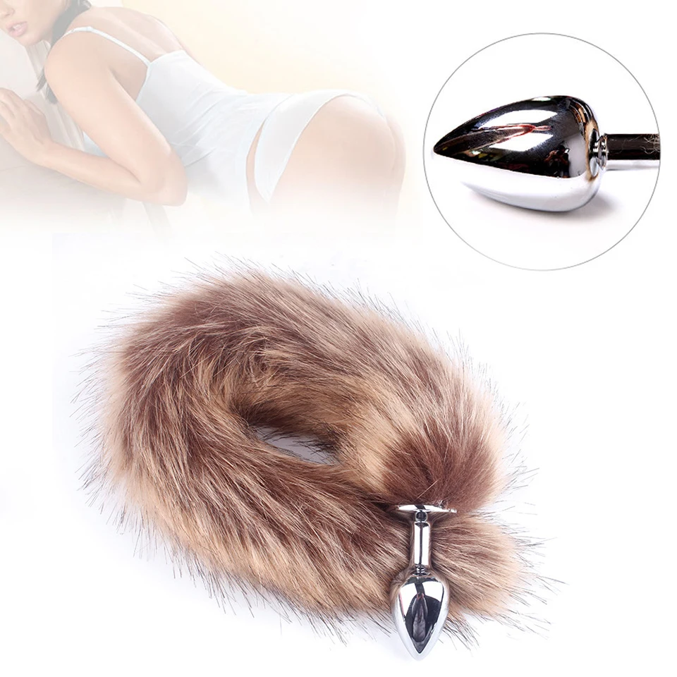 Лисий хвост огромная Анальная пробка анальные интимные игрушки для женщин