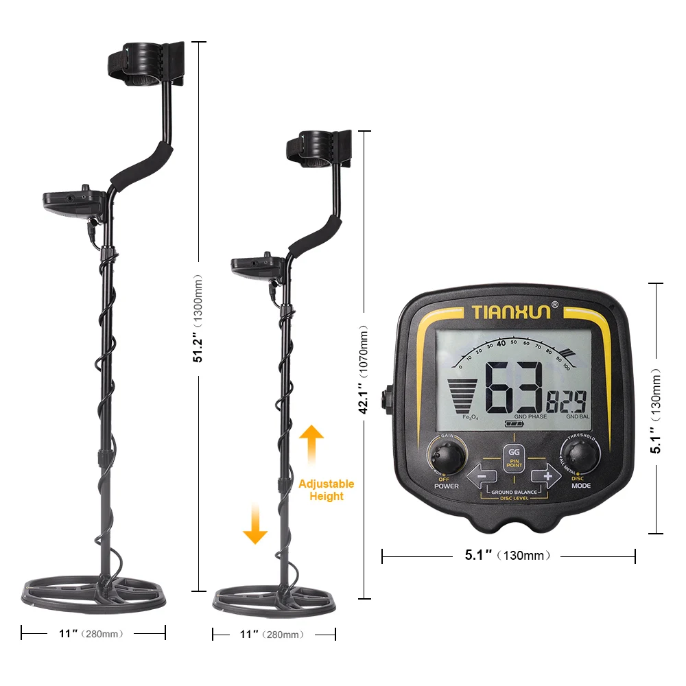 Professional Metal Detector MD-810 /TX-850 High Sensitivity Gold Digger Treasure Hunter Depth 2.5m Search Pinpointer | Инструменты