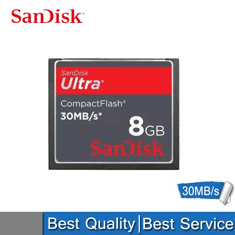 8GB30MBS SanDisk cf-карта 8G карта памяти камеры Canon Nikon 50 м/с 30 м/с высокоскоростная cf-карта - Емкость: 8GB30MBS