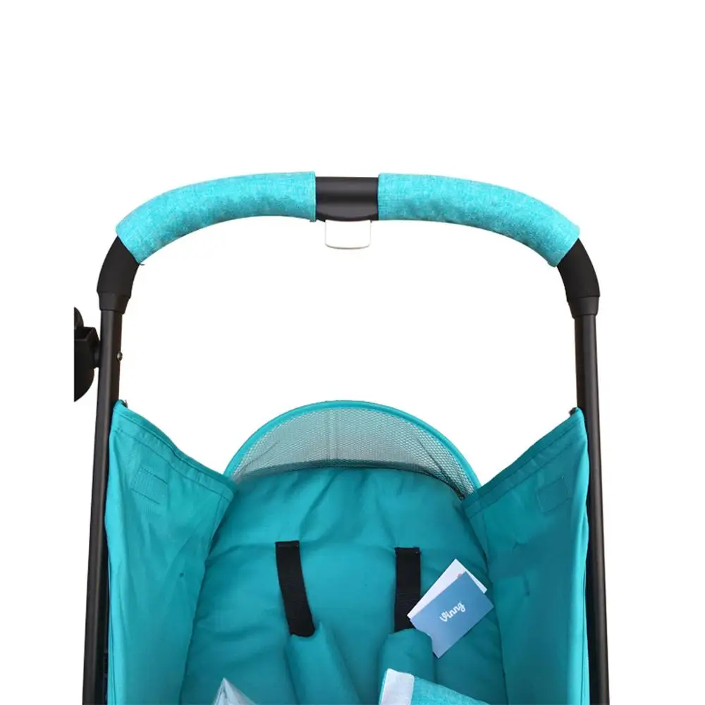 

2 Pcs/set Baby stroller Handle Cotton Linen Pushchair Armrest Case Protective Cover For Pram Stroller Accessories