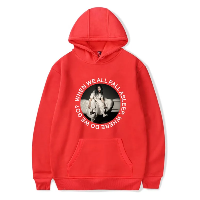 Style 8 Billie Eilish/Одежда, толстовка с капюшоном, толстовки с капюшоном, Модные осенние сексуальные K-pops Harajuku, свободные топы, Спортивная рубашка для женщин и девочек - Цвет: Style 8