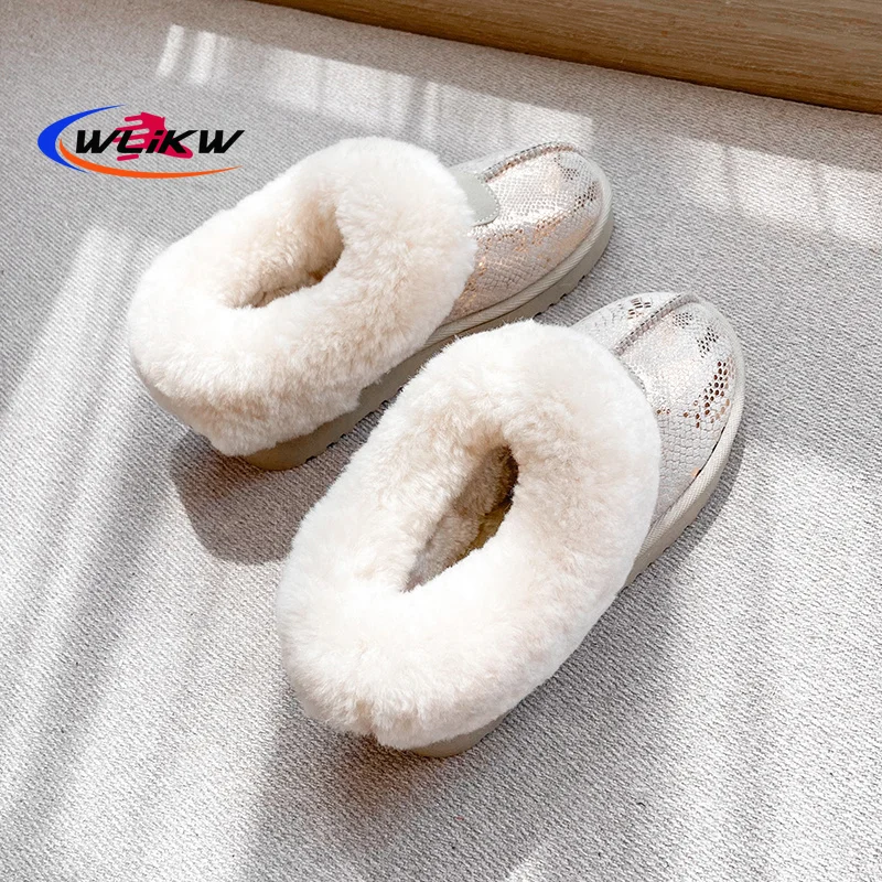 

Новое поступление, высококачественные зимние ботинки из натуральной кожи, модные теплые зимние ботинки, женские ботильоны, женская обувь, а...