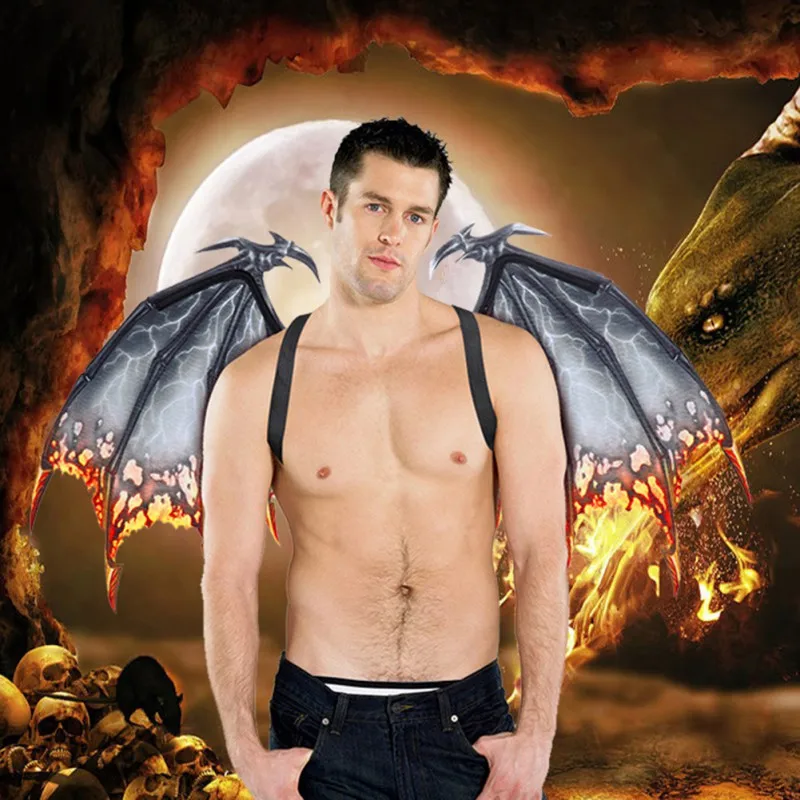 Хэллоуин косплей костюм реквизит крылья дракона для взрослых нетканый летающий