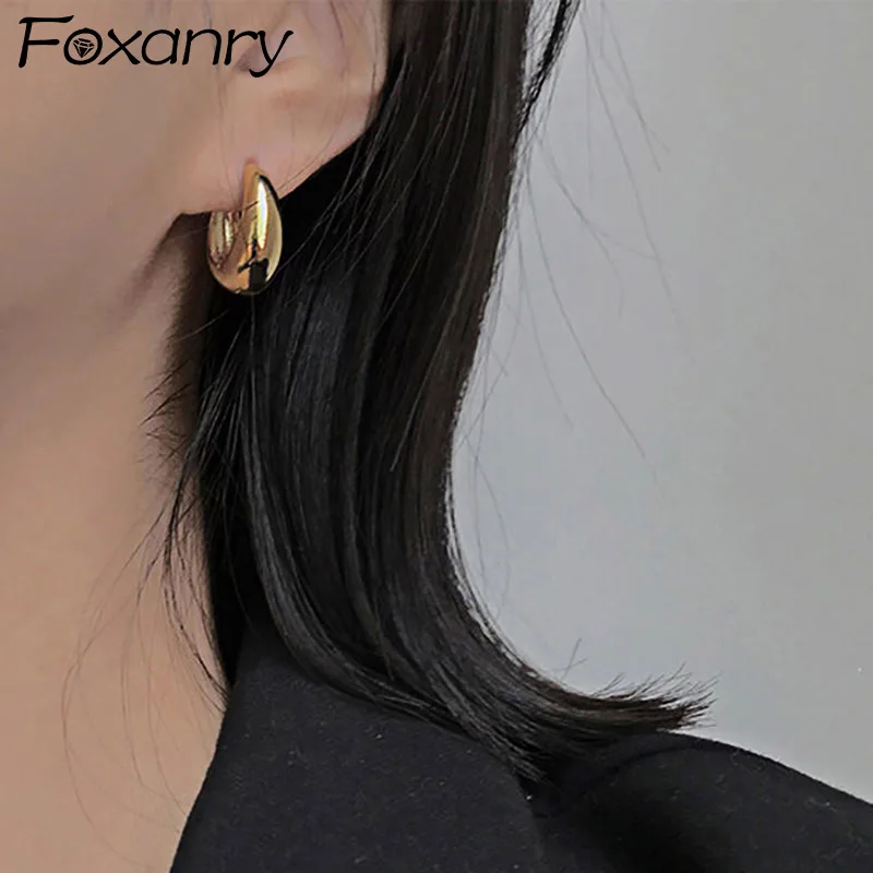 

Evimi Minimalist 925 Standard Silver Stud Earrings for Women New Fashion France Gold Plated Bride Jewelry Prevent Allergy
