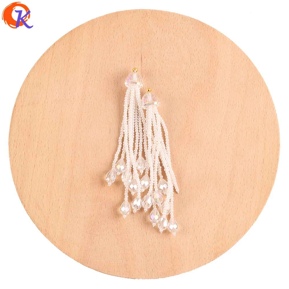 Сердечный дизайн 10 шт. 10*76 мм Ювелирные изделия из жемчуга Аксессуары/хрустальные