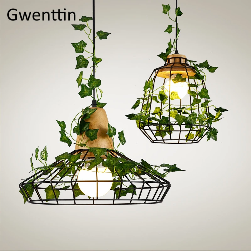 Современные DIY деревянные подвесные светильники для растений светодиодные лампы