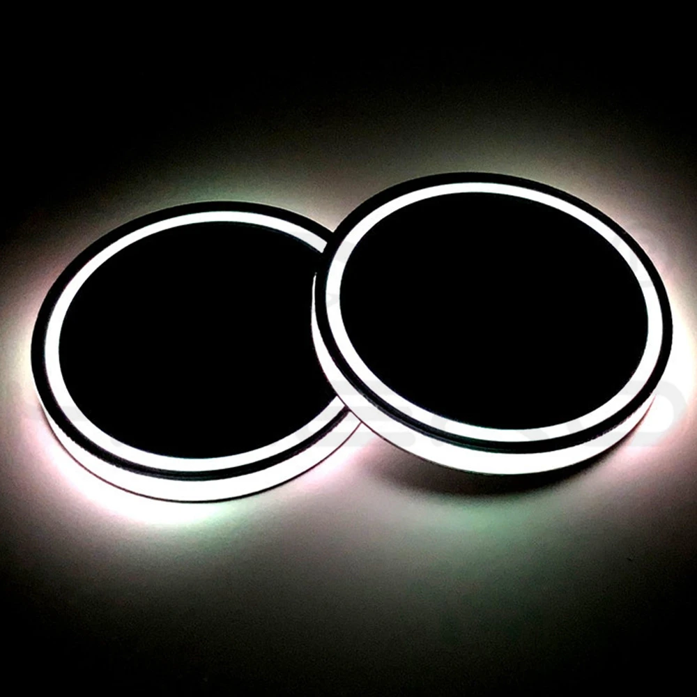 2X авто светодиодный автомобильный подстаканник нижней площадки хаб крышка лампы