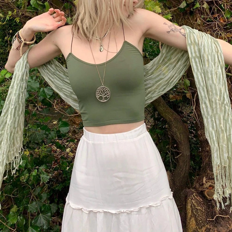 Топ женский летний на тонких бретелях