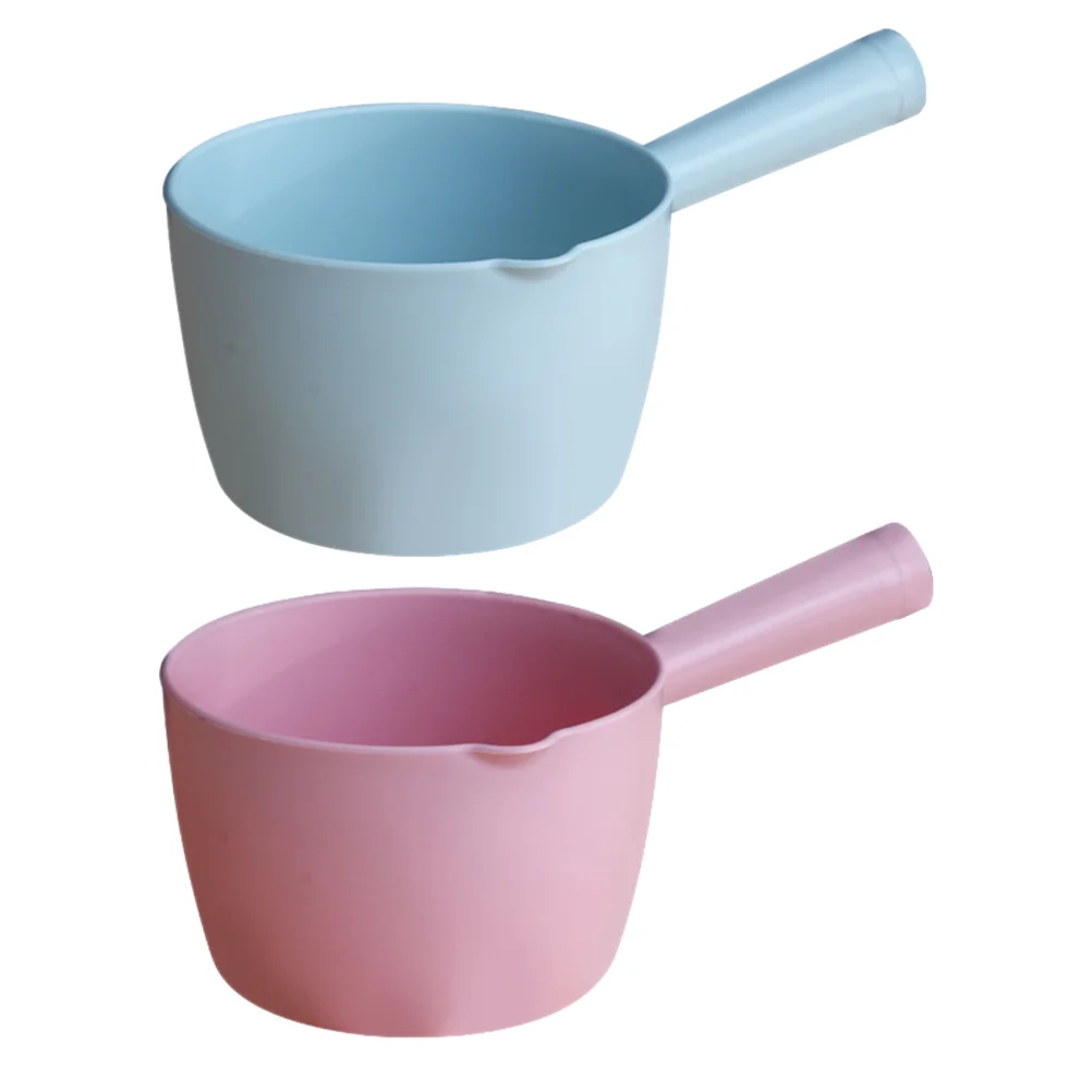 

2PCS Plastic Bathroom Water Ladle Kitchen Water Scoops Children Bathing Scoops