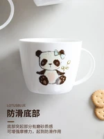 large capacity cute mug nordic cartoon white ceramic mug for couple creative caneca criativa home breakfast milk mug mm60mkb