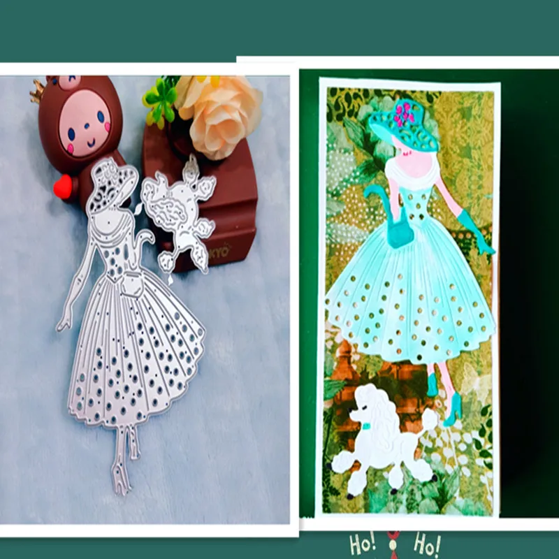 Шляпа женщина и Пони аксессуары металлическая Форма для резки Скрапбукинг