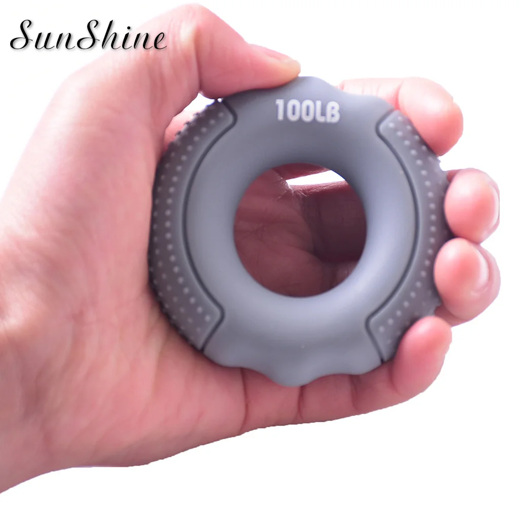 Сжимающее кольцо из силикагеля портативный ручной кистевой эспандер тренажер