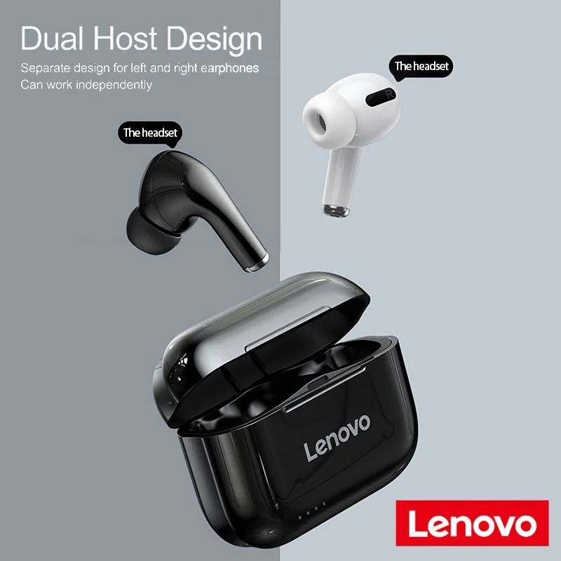 

Bluetooth Earphone 5.0 Lenovo LP1S TWS Sports Wireless Headset Stereo Earbuds HiFi Music With Mic For Android IOS Smartphone