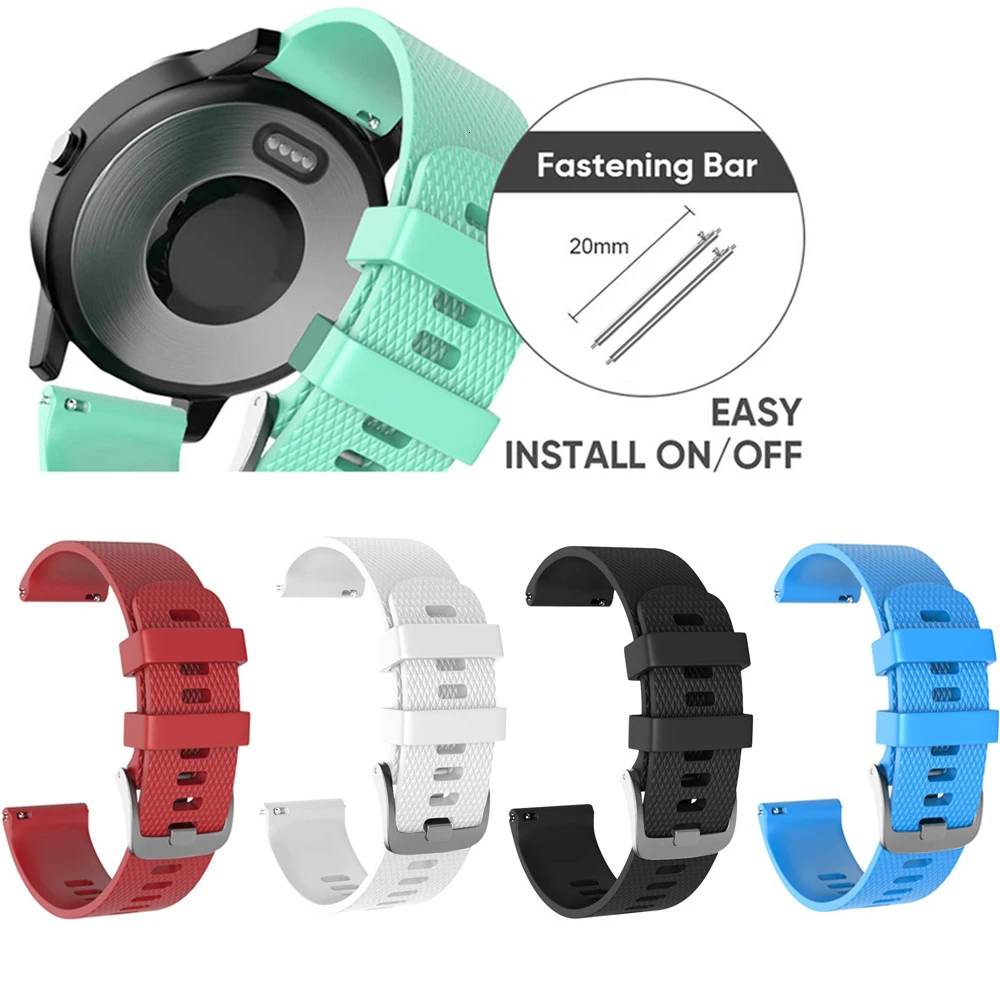 

Correa reemplazar silicona de liberación rápida para Garmin Vivoactive3 Vivomove HR, accesorio de pulsera para Garmin Vivoactive