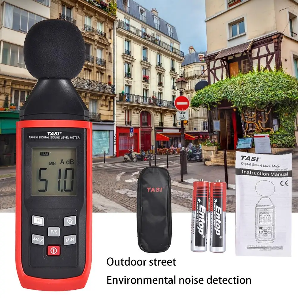 Самокалибровка шумомер цифровой измеритель уровня звука ЖК-дисплей с