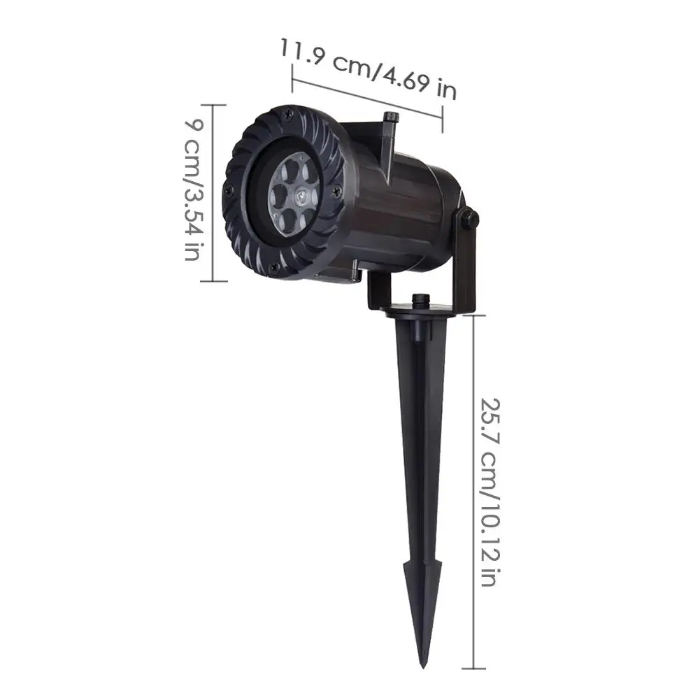 

16 Pattern Christmas Snowflake Projector Lamp Outdoor Waterproof Led Laser Stage Light for Home Garden Birthday Party Decoration