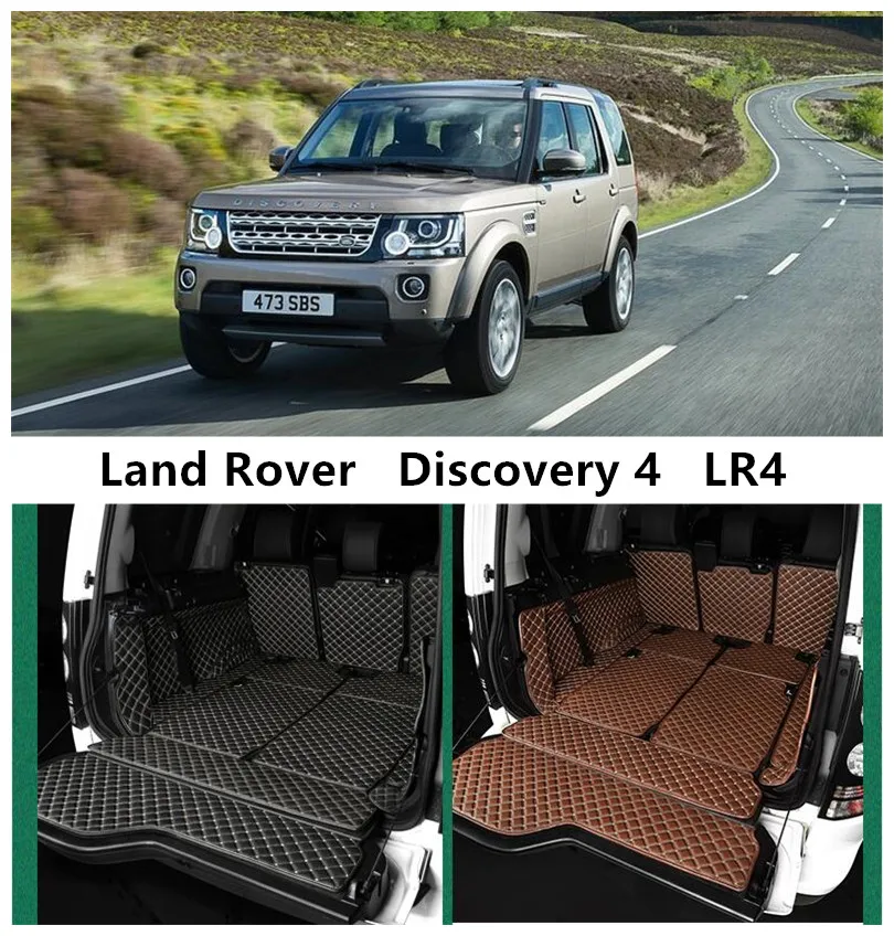 For Land Rover Discovery 4 LR4 7 Seat 2010-2016 Full Rear Trunk Tray Liner Cargo Mat Floor Protector Foot Pad Mats